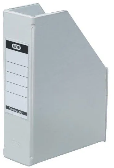 Elba tidskriftssamlare i A5-format med en ryggbredd på 60 mm i vitt