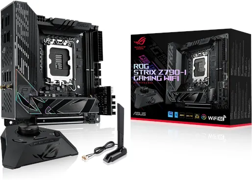 ASUS ROG STRIX Z790-I GAMING WIFI Moderkort - Intel Z790 - Intel LGA1700 Socket - DDR5 RAM - Mini-ITX