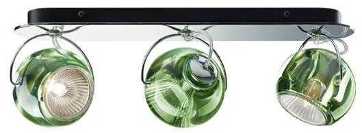 Fabbian Beluga Vägg/Taklampa Tripple Grön