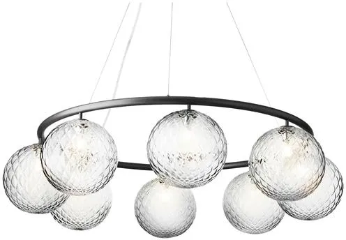 Nuura Miira 8 Circular Taklampa Rock Grey/Optic Klar