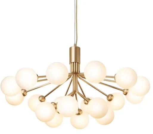 Nuura Apiales 18 Taklampa Mässing och Opalglas