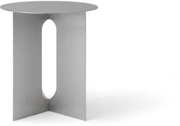 Audo Androgyne Bas för sidobord Borstat stål