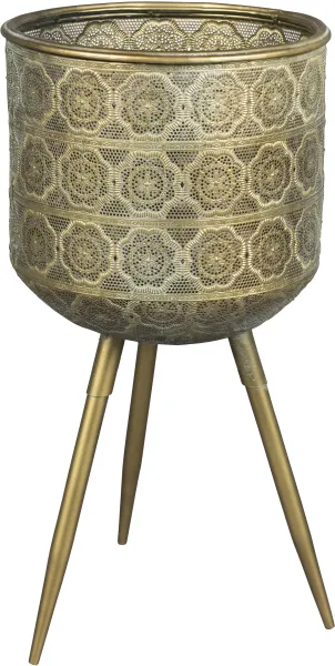 DUTCHBONE Botanisk växtstöd L - mässingsjärn