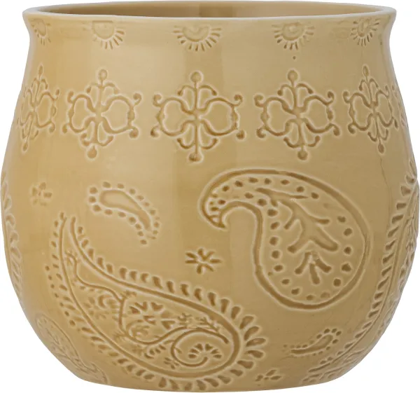 Rani, Blomsterkruka, gul, stengods